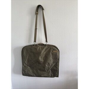 Briggs and Riley Green Travelware Garment Suit Trifold Bag